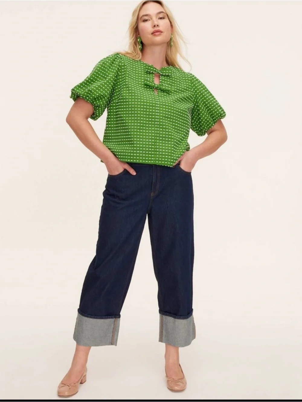 kate spade x Target collab Dark Blue Cuffed Jeans